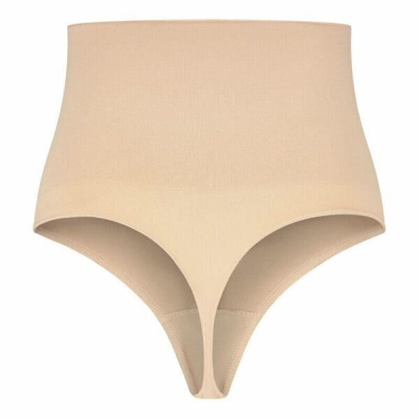 BYE-BRA - THONG STYLE SEAMLESS GIRDLE BEIGE SIZE M