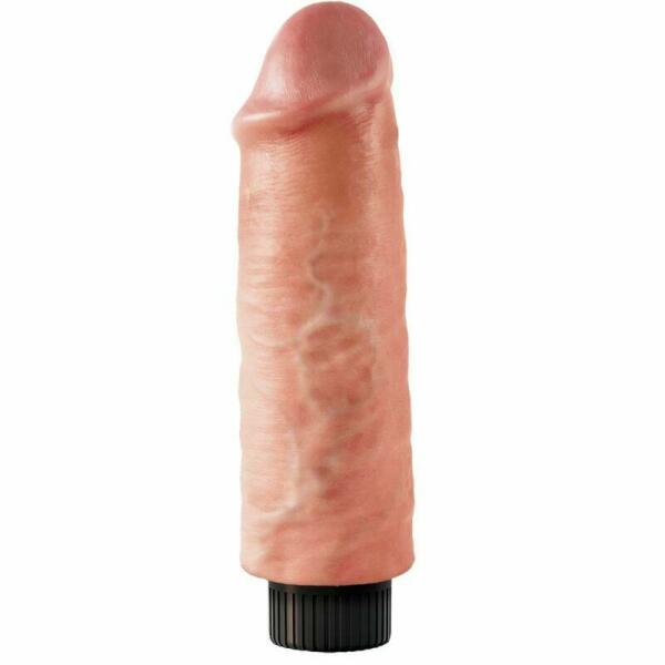 KING COCK - 15.24 CM VIBRATING COCK FLESH