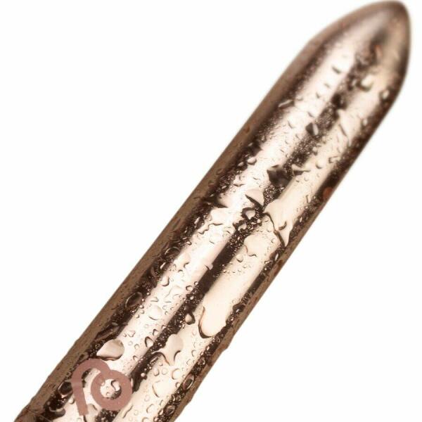 ROCKS-OFF - RECHARGEABLE VIBRATING BULLET GOLDEN ROSE