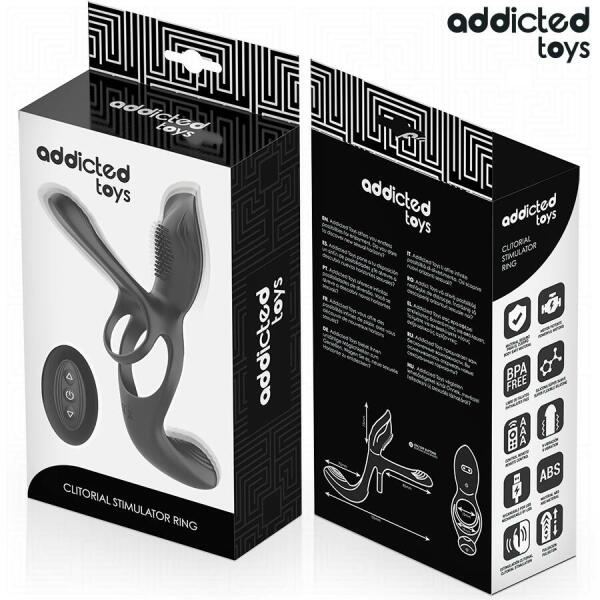 ADDICTED TOYS - DOUBLE PENIS RING WITH CLITORAL STIMULATOR