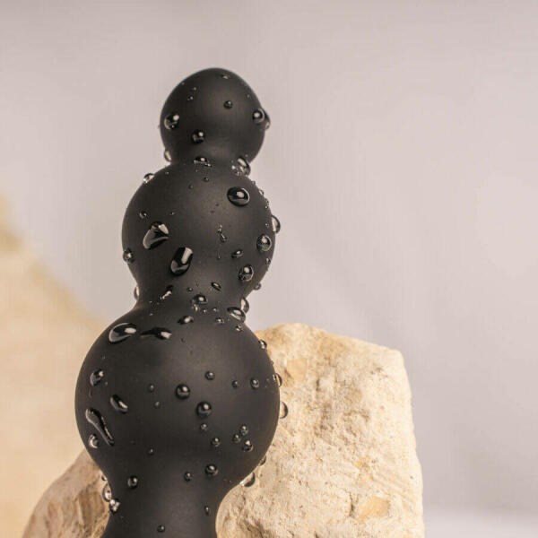 ROCKS- OFF - PETITE SENSATIONS BUBBLES ANAL PLUG VIBRATOR BLACK