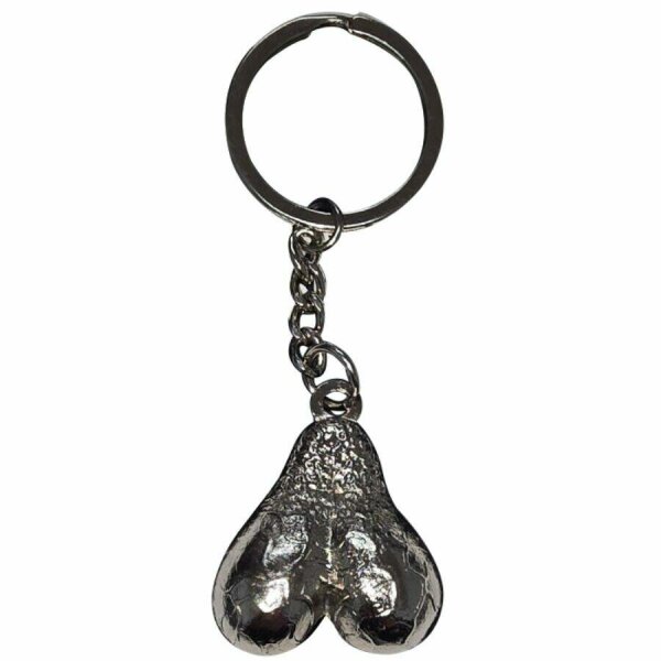DIABLO PICANTE - SILVER EGGS METAL KEYCHAIN