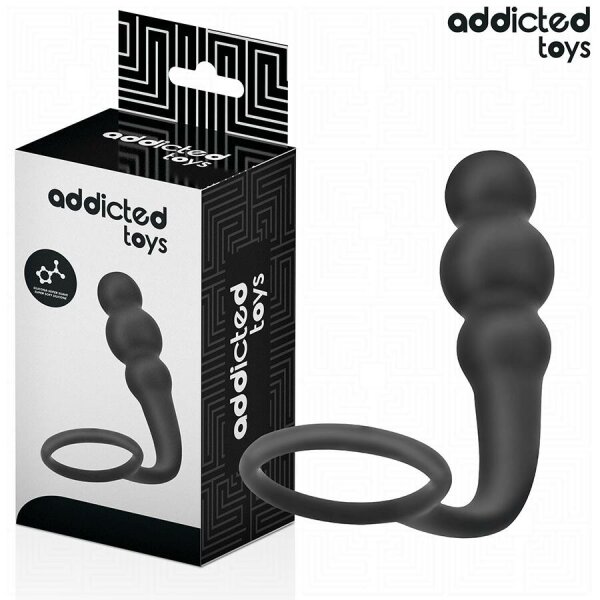 ADDICTED TOYS - ANAL PLUG WITH RING SILICONE MODEL 1