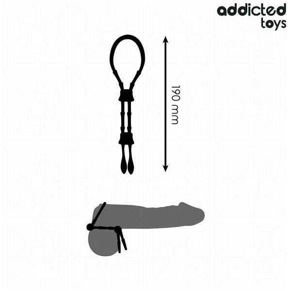 ADDICTED TOYS - ADJUSTABLE SILICONE ROPE FOR THE PENIS