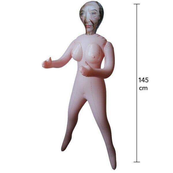 HIDDEN DESIRE - HORNY GRANNY INFLATABLE DOLL 145 CM