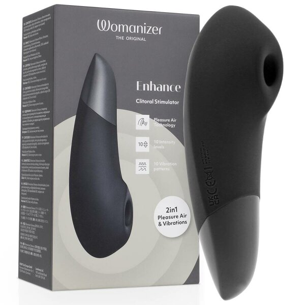 WOMANIZER - ENHANCE CLITORIAL STIMULATOR BLACK