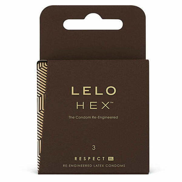 LELO HEX CONDOMS RESPECT XL 3 PACK