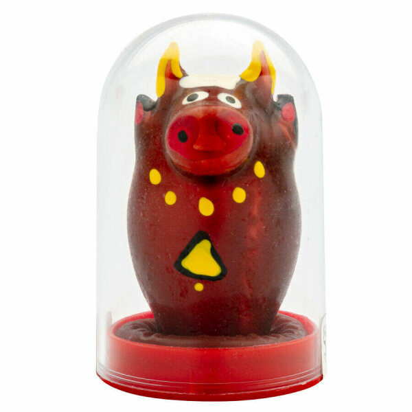 CONDOMERIE - HANDPAINTED NOVELTY CONDOMS BULL MODEL 1