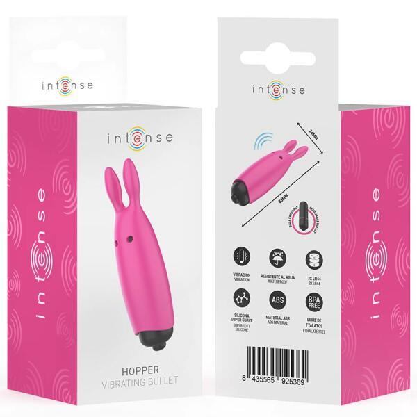 INTENSE - HOPPER PINK VIBRATING BULLET 8.3 X 2.4 CM