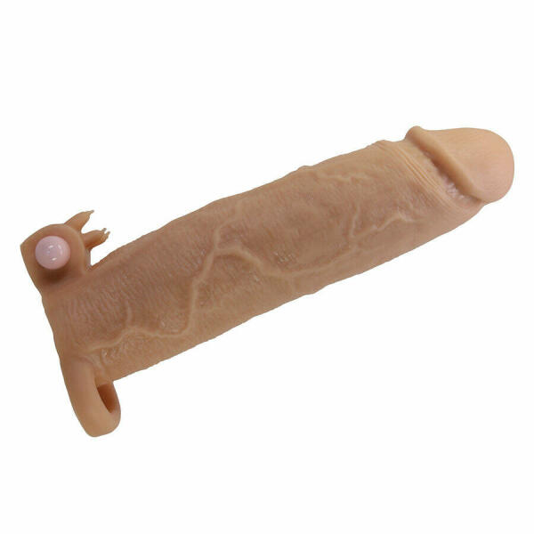 PRETTY LOVE - XERXES PENIS SLEEVE WITH CLITORAL STIMULATOR AND VIBRATION