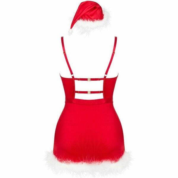 LIVCO CORSETTI FASHION - AGETHE LC 90607 CHEMISE + THONG + CHRISTMAS HAT L/XL