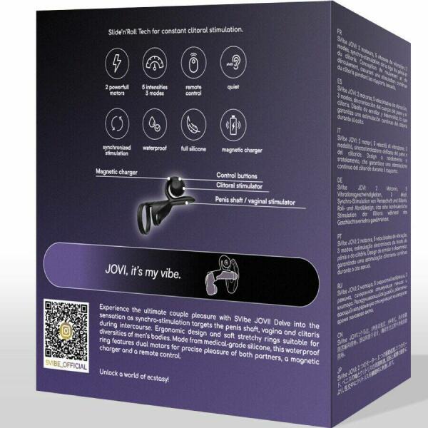 SNAIL VIBE - JOVI COUPLES RING REMOTE CONTROL BLACK