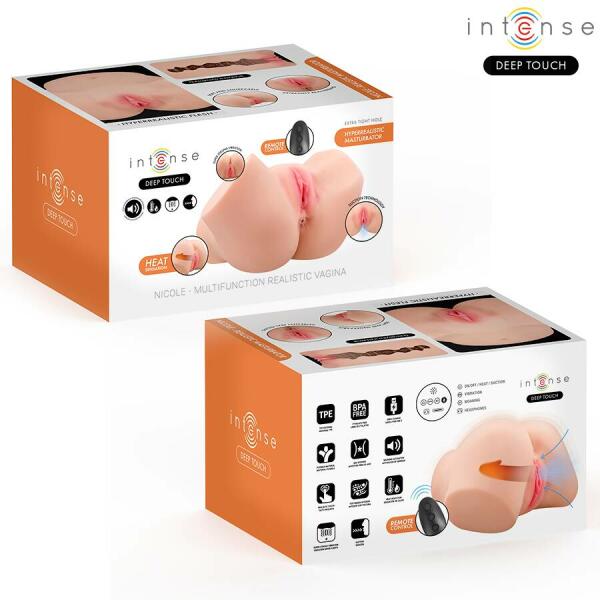 INTENSE DEEP TOUCH - NICOLE VAGINAL MASTURBATOR WITH SUCTION, HEAT, VIBRATION AND VOICE EFFECTS WITH REMOTE CONTROL 5.3 KG