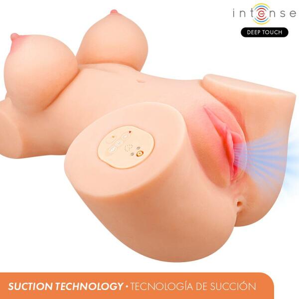 INTENSE DEEP TOUCH - VERO TORSO VAGINA WITH SUCTION, HEAT, VIBRATION AND VOICE EFFECTS WITH REMOTE CONTROL 5.5 KG