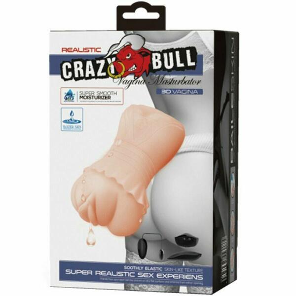 CRAZY BULL - WATER SKIN VAGINA MASTURBADOR WITH VIBRATING BULLETS