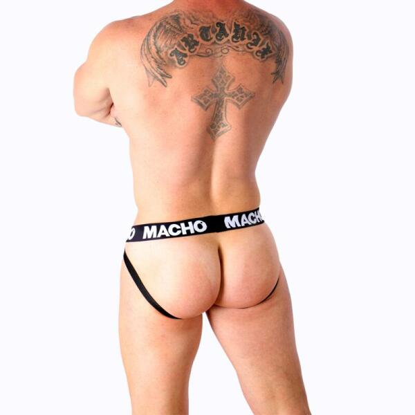 MACHO - MX27GR JOCK LEATHER GRAY BEIGE M