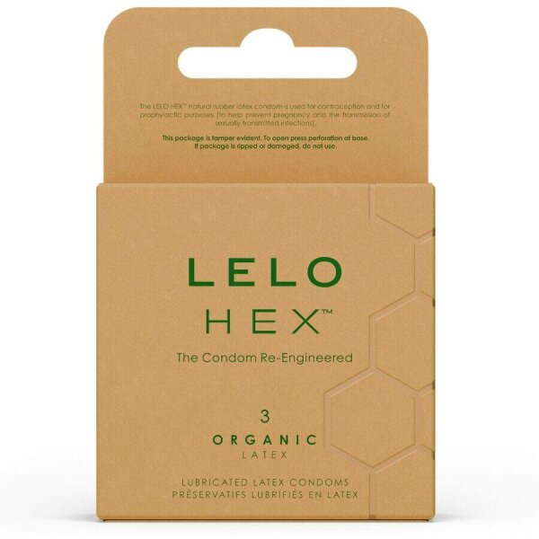 LELO - HEX ORGANIC CONDOM BOX 3 UNITS