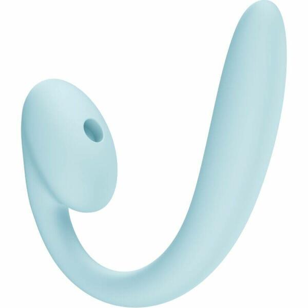 FUN FACTORY - CRESCENDO INSERTABLE DOUBLE AIR PULSE VIBRATOR ICE BLUE