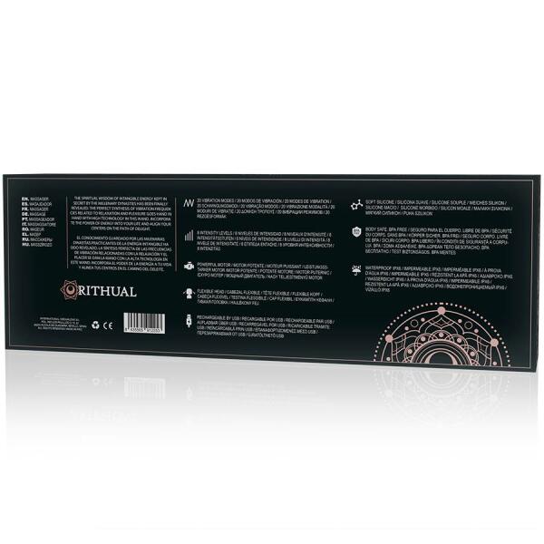 RITHUAL - POWERFUL RECHARGEABLE AKASHA WAND 2.0 BLACK