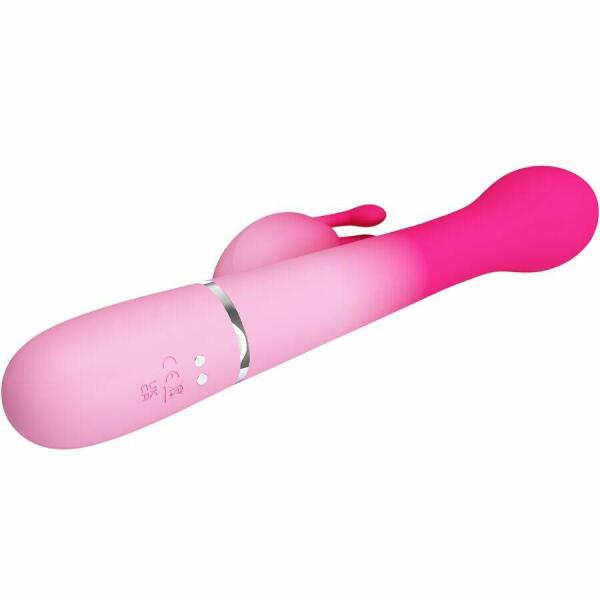 PRETTY LOVE - DEJON 3 IN 1 MULTIFUNCTION RABBIT VIBRATOR PINK