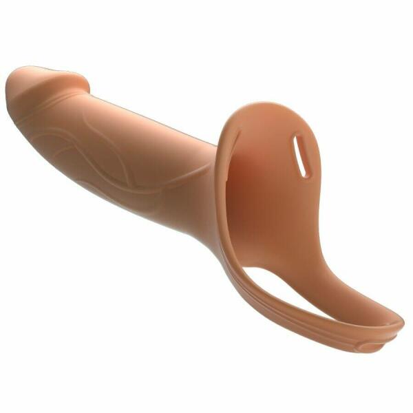 PRETTY LOVE - LANDON LIGHT-SKIN VIBRATING STRAP-ON