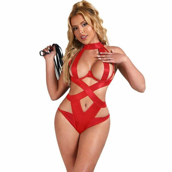 SUBBLIME - BODY HALTER SEXY CON ARNES ROJO