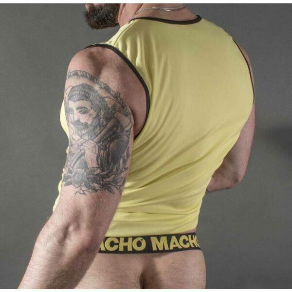 MACHO - CAMISETA AMARILLO S/M