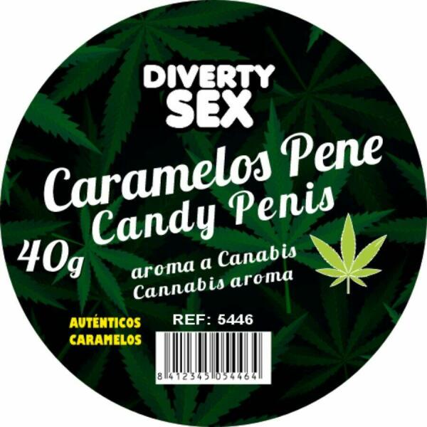 DIABLO GOLOSO - 20 CANNABIS AROMA PENIS CANDIES
