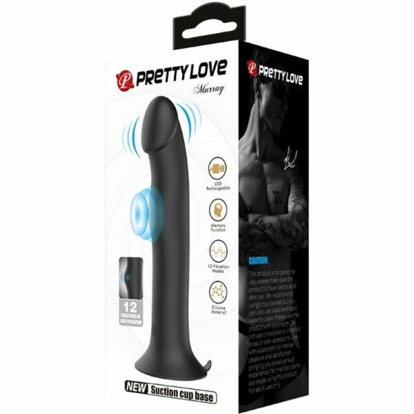 PRETTY LOVE - MURRAY BLACK CLITORAL VIBRATOR AND SUCKER