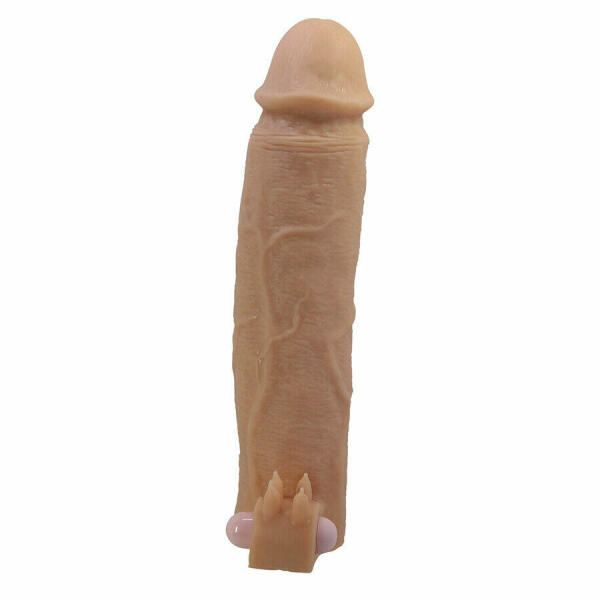 PRETTY LOVE - XERXES PENIS SLEEVE WITH CLITORAL STIMULATOR AND VIBRATION
