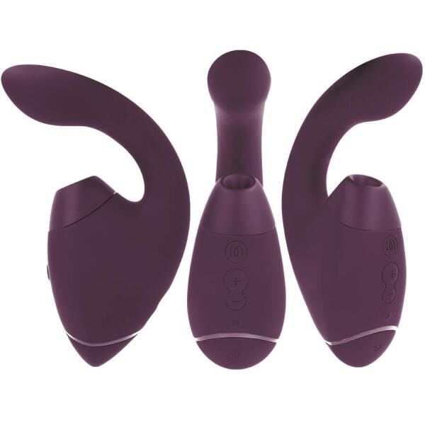 WOMANIZER - DUO NEXT DUAL CLITORAL & G-SPOT STIMULATOR DARK PURPLE