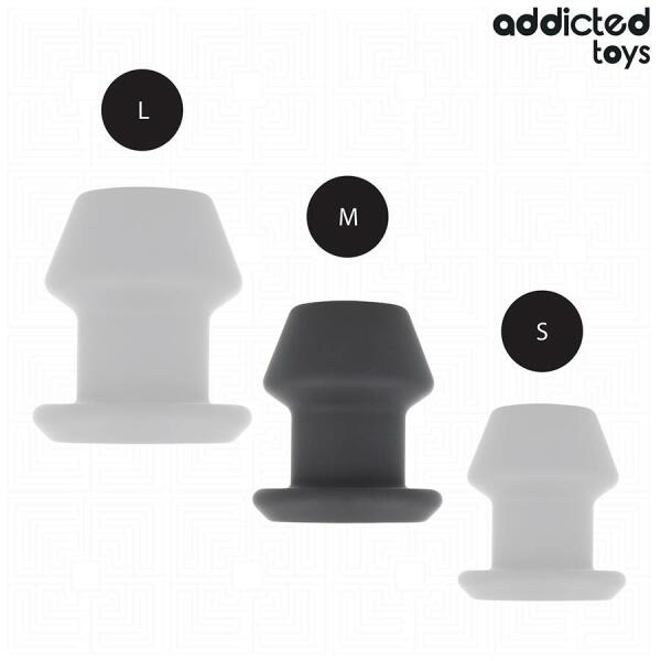 ADDICTED TOYS - EXTREME HOLLOW ANAL PLUG SILICONE SIZE M 8.7 CM