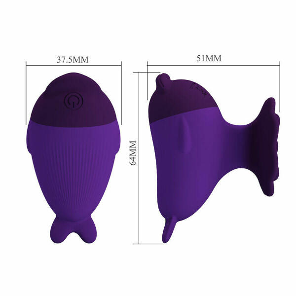 PRETTY LOVE - DOLPHIN MINI VIBRATOR WITH CLIP
