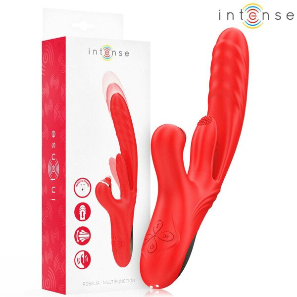 INTENSE - ROSALIA MULTIFUNCTION VIBRATOR 3 IN 1 RED