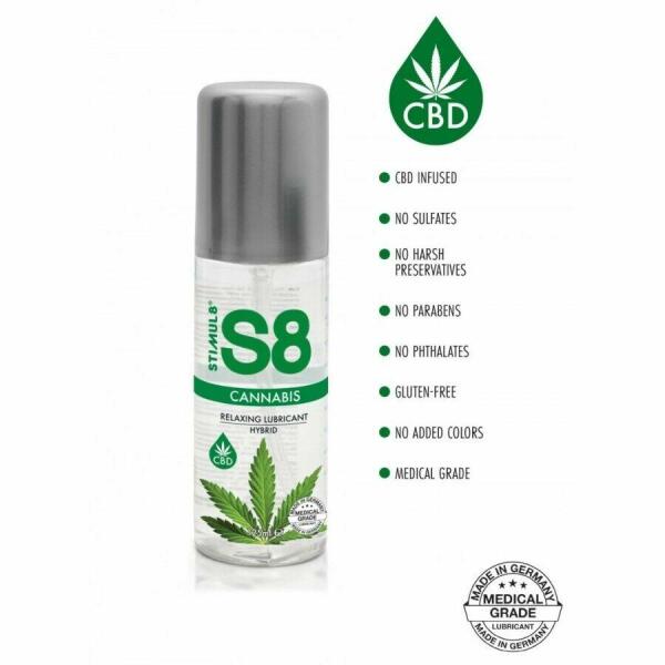 STIMUL8 - S8 CANNABIS HYBRID LUBRICANT 125 ML