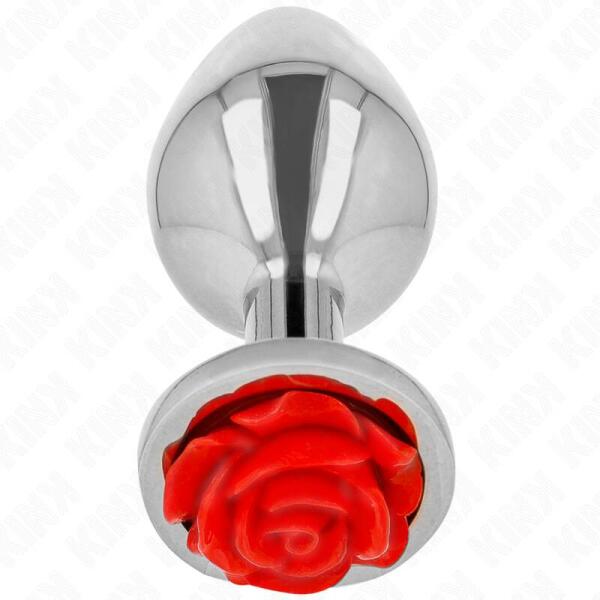 KINK - PLUG ANAL ROSE RED SIZE M