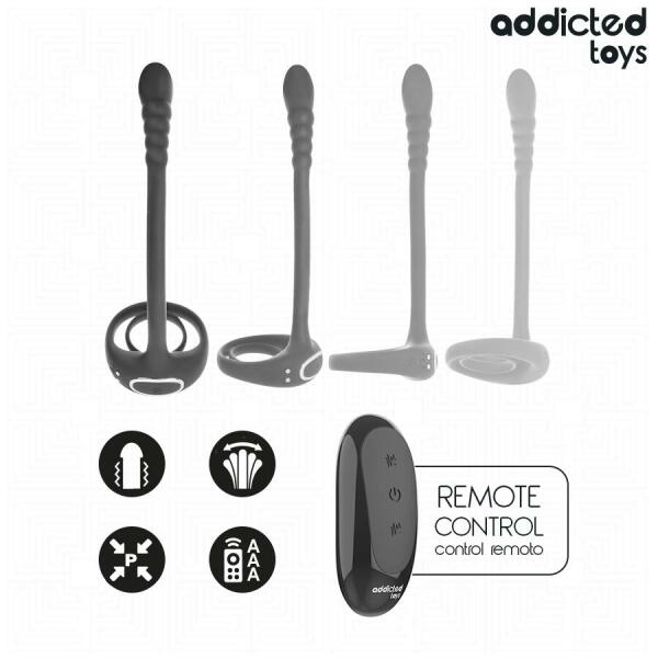 ADDICTED TOYS - P-SPOT VIBRATING COCK RING REMOTE CONTROL