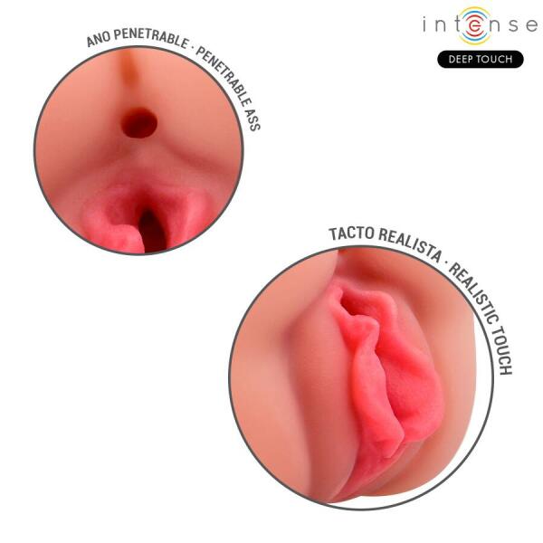 INTENSE DEEP TOUCH - RILEY DOUBLE MOUTH & VAGINA MASTURBATOR