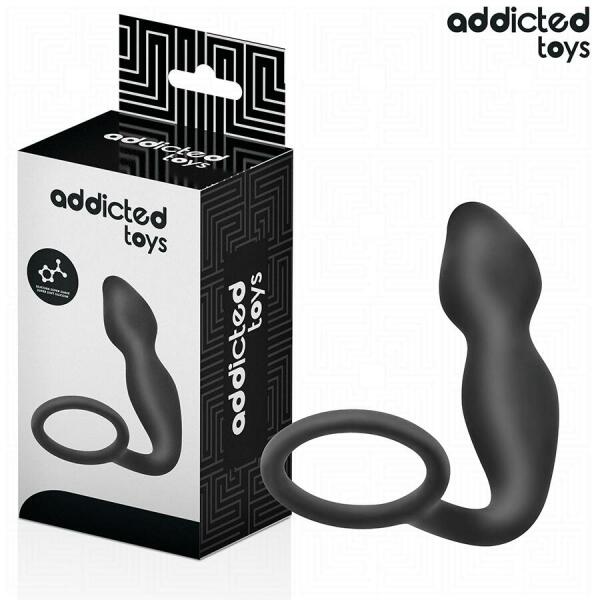 ADDICTED TOYS - ANAL PLUG WITH RING SILICONE MODEL 2