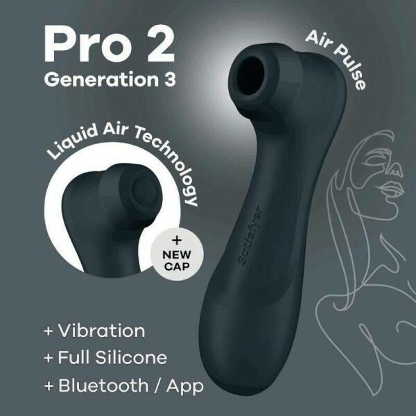 SATISFYER - PRO 2 GENERACIÓN 3 NEGRO BLUETOOTH & APP