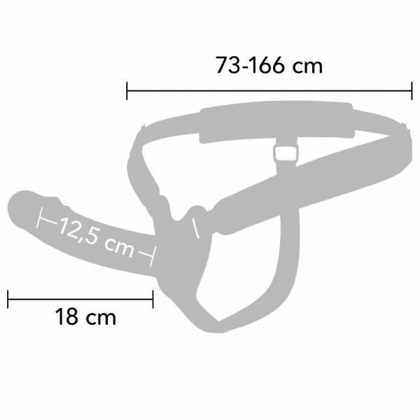 HIDDEN DESIRE - INFERNO VIBRATING PENIS SLEEVE STRAP-ON 18 CM