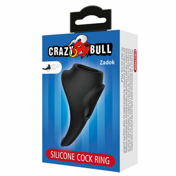 CRAZY BULL - ZADOK ERGONOMIC RING WITH PERINEAL STIMULATOR