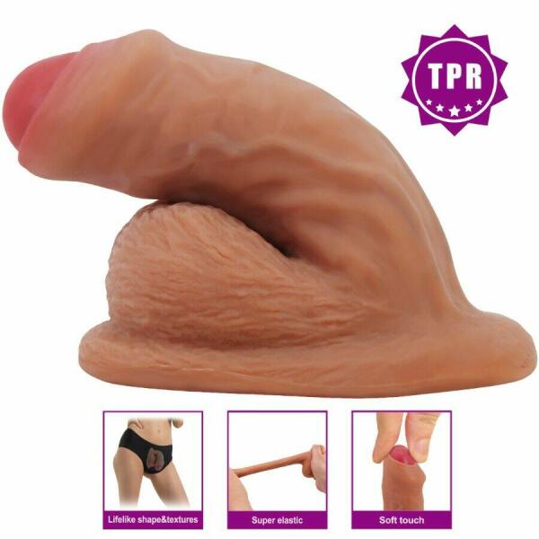 PRETTY LOVE - WARNELL ULTRA REALISTIC AND ELASTIC DILDO 9.5 CM MULATO