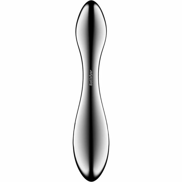 SATISFYER - PURE GRAVITY 3 STAINLESS STEEL DOUBLE-ENDED DILDO