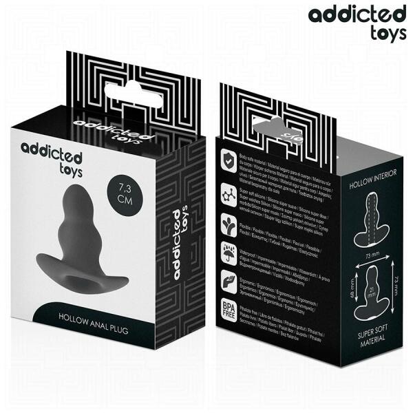 ADDICTED TOYS - HOLLOW ANAL PLUG SILICONE SIZE S 7.3 CM