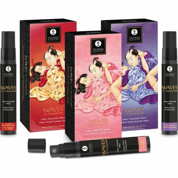 SHUNGA - WAVES PLEASURE SPRAY ORAL SEDUCTIVE STRAWBERRY 20 ML