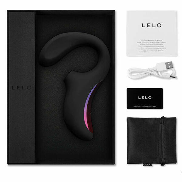 LELO - ENIGMA DOUBLE SUCTION STIMULATION MASSAGER BLACK