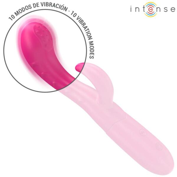 INTENSE - AMARA VIBRATOR WITH STIMULATING TONGUE 10 VIBRATIONS PINK