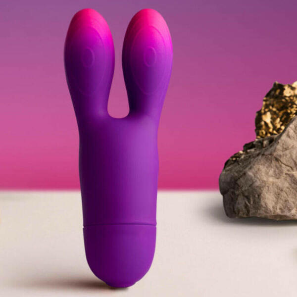 ROCKS- OFF - GLO-GIRL BUNNY PURPLE FLEXIBLE VIBRATOR