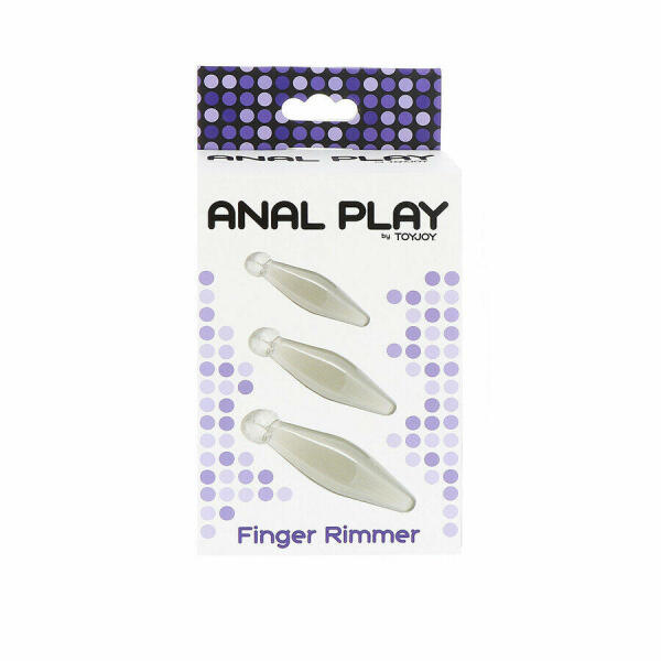 TOYJOY - ANAL PLAY 3-PIECE TRANSPARENT FINGER RIMMER